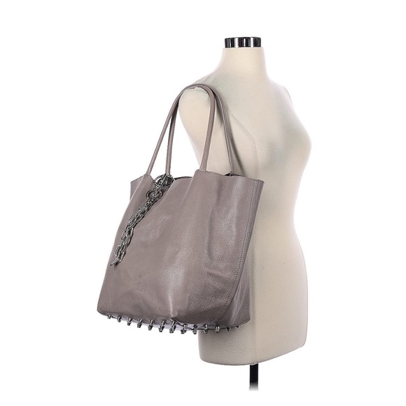 Alexander Wang Roxy Tote Gray Leather Stud - Picture 2 of 12